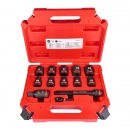 Milwaukee SHOCKWAVE Schlagnussensatz 1/2" kurz 13 tlg. im Koffer